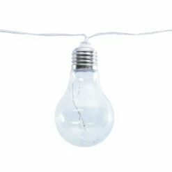 Solar Partylight 10x Transparant - L 3,8 M - 2 M Lead