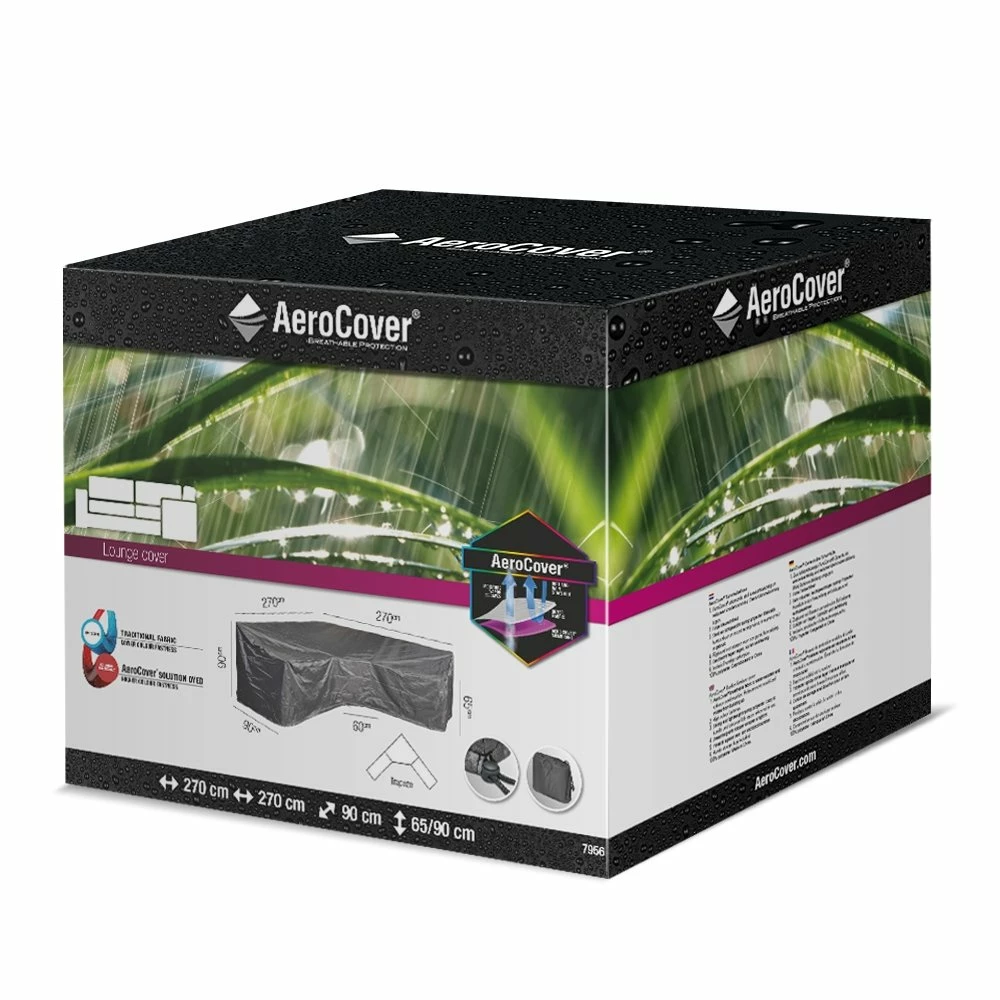 AeroCover Loungesethoes Hoekset Trapeze 270 X 270 X 65/90 Cm 4 AeroCover Loungesethoes Hoekset Trapeze 270 X 270 X 65/90 Cm - Afbeelding 2