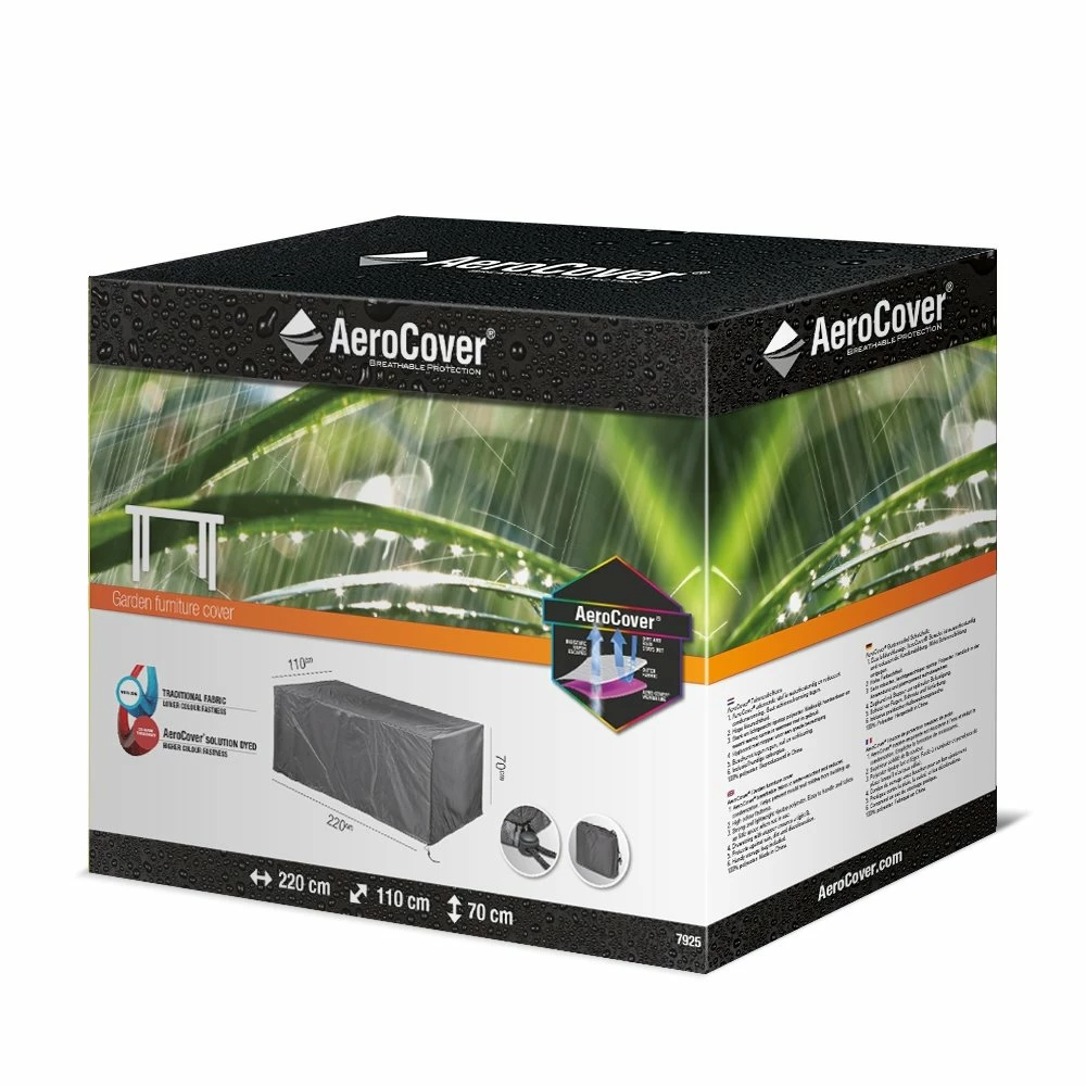 AeroCover Tuintafelhoes 220 X 110 X 70 Cm 4 AeroCover Tuintafelhoes 220 X 110 X 70 Cm - Afbeelding 2