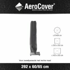 AeroCover Zweefparasolhoes H 292 X 60/65 Cm -COPPELMANS Winkel aerocover zweefparasolhoes antraciet h292x60 65cm 1000x1000 621e0d6ea877b l