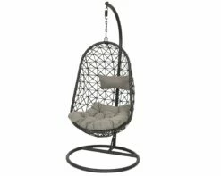 Bologna Hang-ei Wicker Zwart - Ø 95 X H 195 Cm