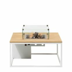 COSILOFT 100x100x47 White/ Teak Top -COPPELMANS Winkel cosi fires cosiloft 100 white frame teak top 1000x1000 620e424497b11 l