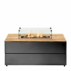 COSIPURE 120x80x48 Antracite /teak Top -COPPELMANS Winkel cosi fires cosipure 120 black frame teak top 1000x1000 620e4259ac817 l