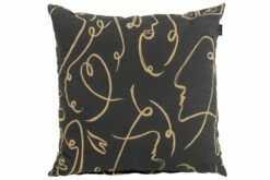 Hartman Faces Black Sierkussen 50x50x16