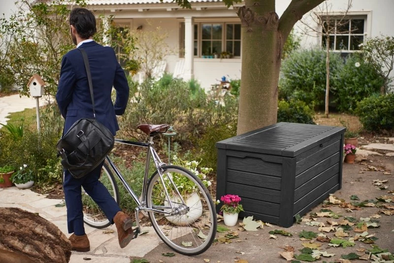 Keter Westwood Opbergbox 570L Grafiet 7 Keter Westwood Opbergbox 570L Grafiet - Afbeelding 5