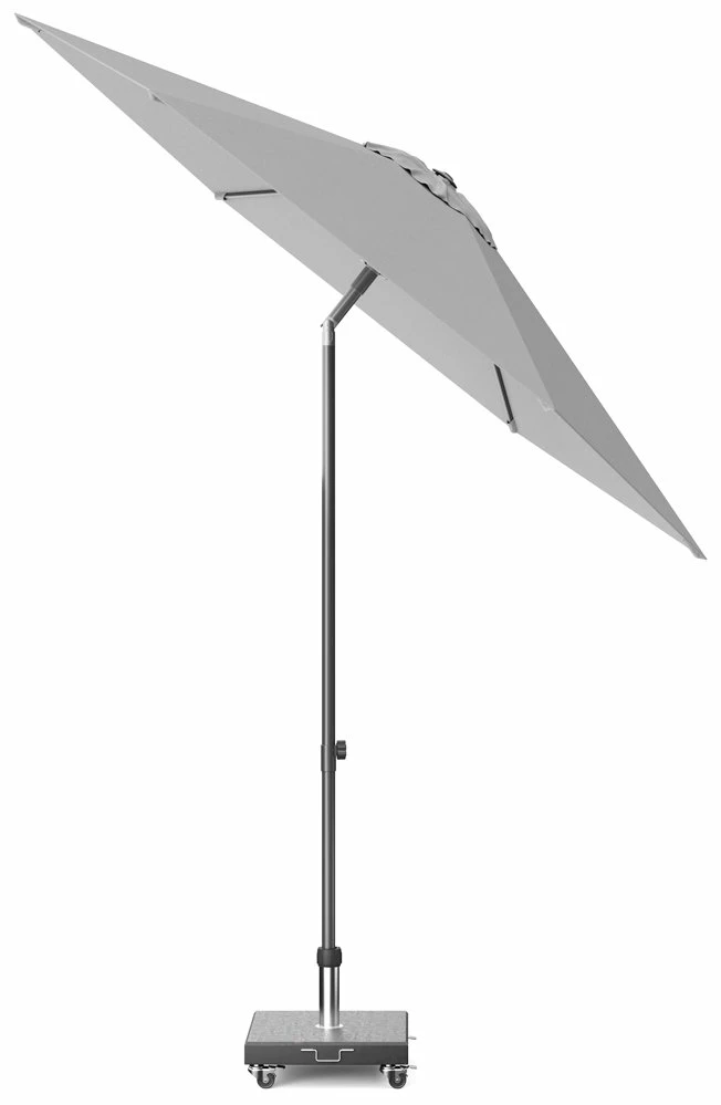 Platinum Middenstokparasol Lisboa Ø 250 Cm Lichtgrijs 4 Platinum Middenstokparasol Lisboa Ø 250 Cm Lichtgrijs - Afbeelding 2