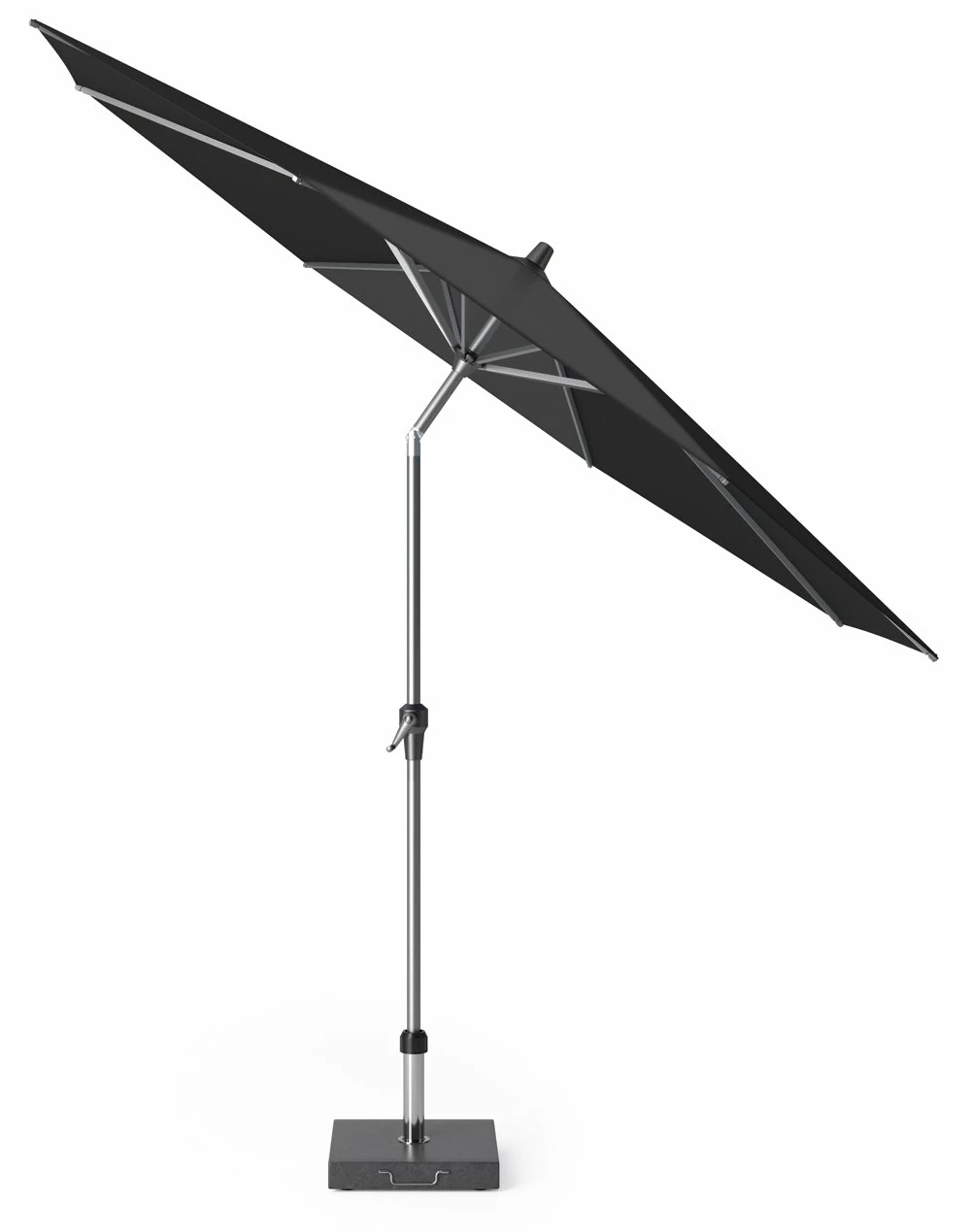 Platinum Middenstokparasol Riva Ø 300 Cm Zwart 4 Platinum Middenstokparasol Riva Ø 300 Cm Zwart - Afbeelding 2