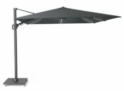 Platinum Zweefparasol Challenger T² Glow 300 X 300 Cm Antraciet
