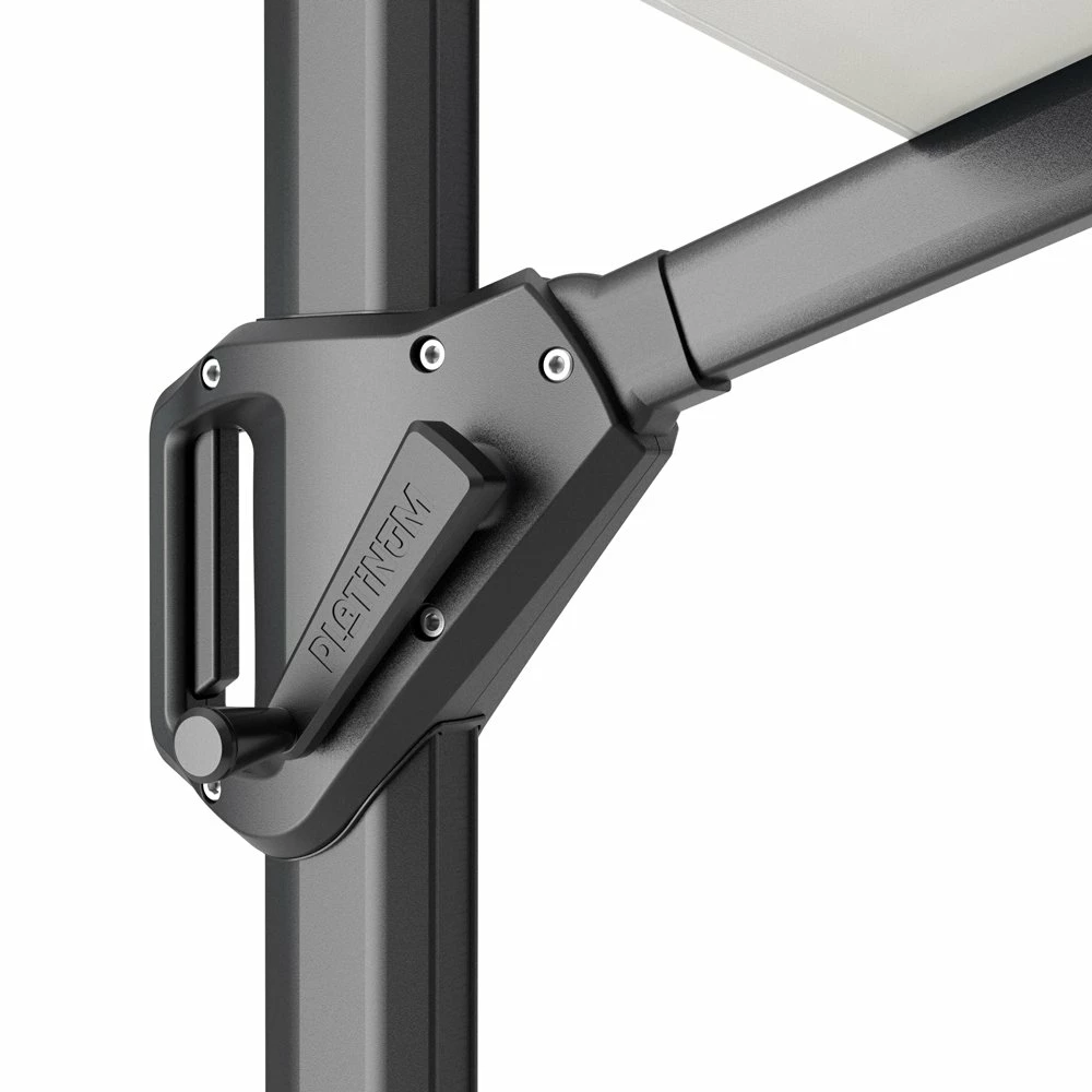 Platinum Zweefparasol Voyager T¹ 300 X 200 Cm Antraciet 5 Platinum Zweefparasol Voyager T¹ 300 X 200 Cm Antraciet - Afbeelding 3