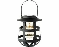 Lumineo Solar Lantaarn Zwart - Ø 19 Cm