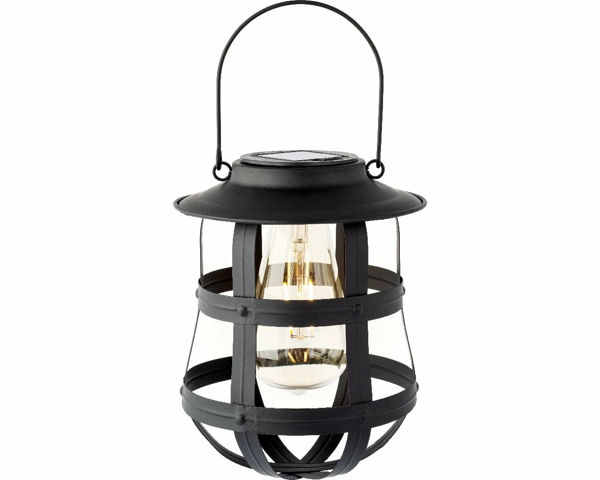 Lumineo Solar Lantaarn Zwart - Ø 19 Cm 3 Lumineo Solar Lantaarn Zwart - Ø 19 Cm