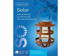 Lumineo Solar Lantaarn Rustiek Bruin - Ø 19 Cm -COPPELMANS Winkel product 1181x944 625811fa5de7c l