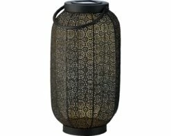 Lumineo Solar Lantaarn Zwart/goud - Ø 20 Cm