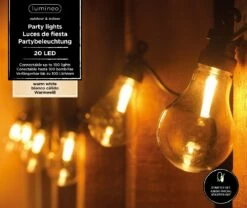 Lumineo LED Partylight Warm Wit 20 Lamps - 950 Cm -COPPELMANS Winkel product 1181x993 6258121625f59 l