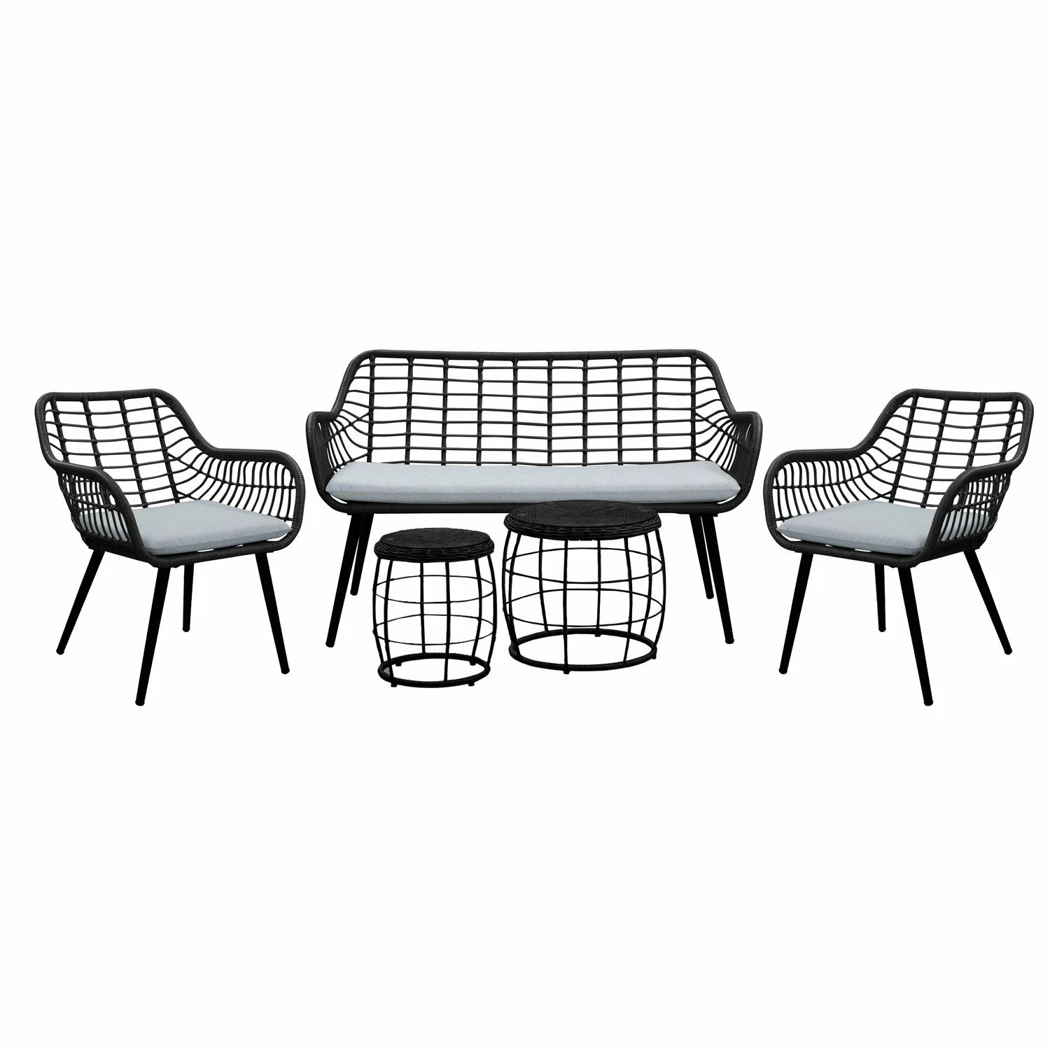 Royal Seasons COCOON Loungeset Zwart 3 Royal Seasons COCOON Loungeset Zwart
