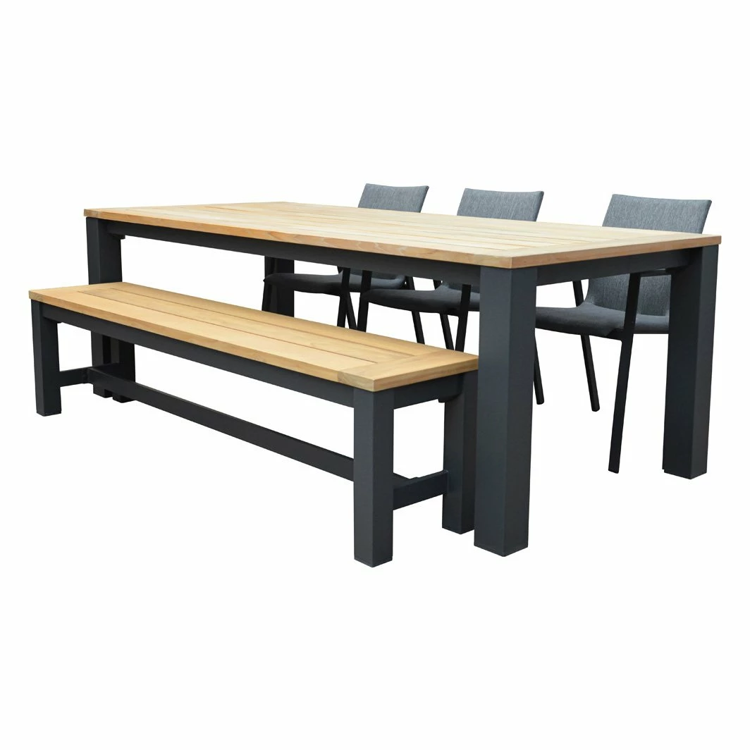 Royal Seasons MADEIRA Stoel-bank Diningset Met 6 Zitplekken 3 Royal Seasons MADEIRA Stoel-bank Diningset Met 6 Zitplekken