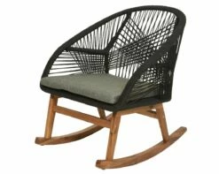 Seville Schommelstoel Zwart - 83 X 74 X 88 Cm