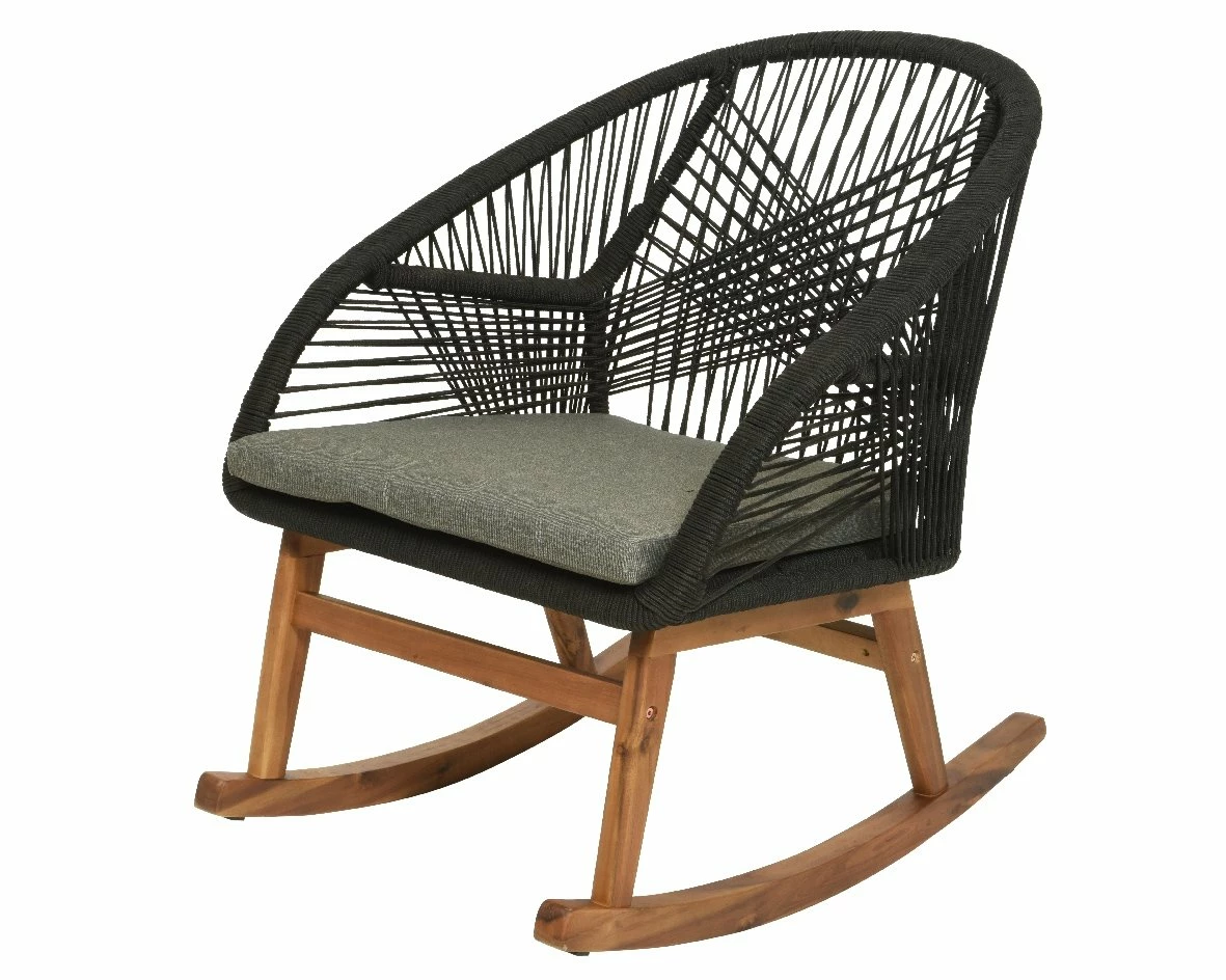 Seville Schommelstoel Zwart - 83 X 74 X 88 Cm 3 Seville Schommelstoel Zwart - 83 X 74 X 88 Cm