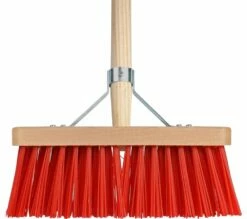 Talen Tools Bezem Kunststof Rood Incl. Steel 28 Cm