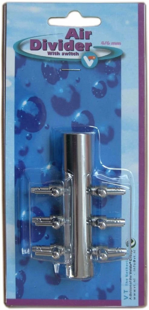 VT Air Divider With Switch 6-way 4/6 Mm 3 VT Air Divider With Switch 6-way 4/6 Mm