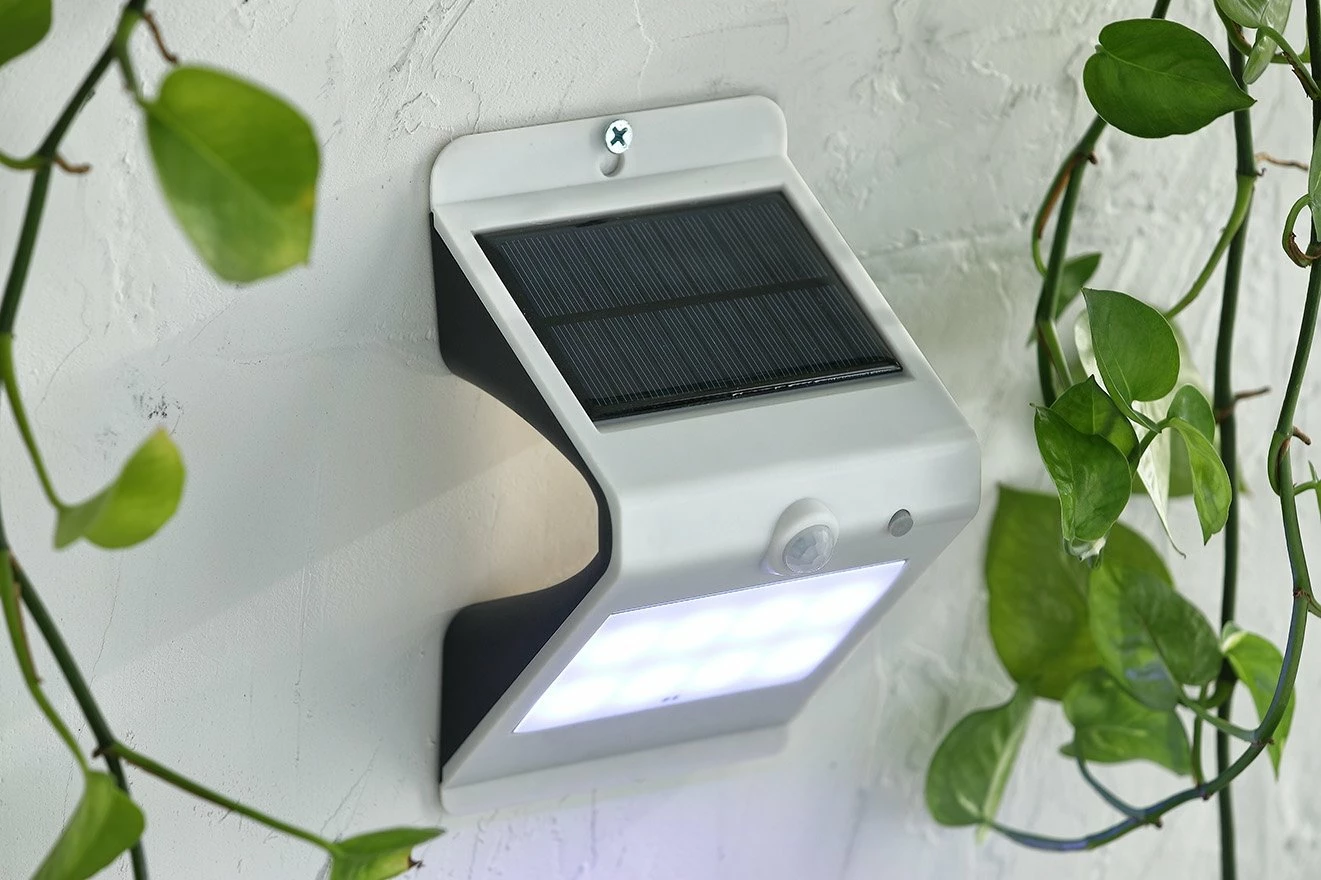 Wandlamp Solar Met Bewegingsensor 10x8x16cm Ww 4 Wandlamp Solar Met Bewegingsensor 10x8x16cm Ww - Afbeelding 2